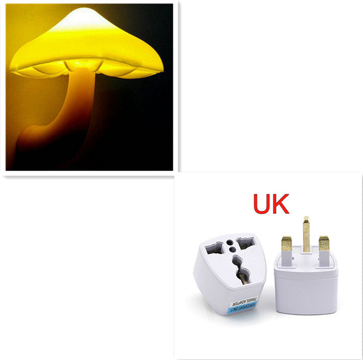 Lámpara de pared con luz nocturna LED tipo hongo