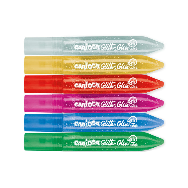 Carioca - Glitter Glue Spark - 6 Uds