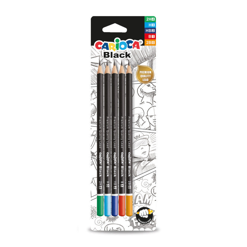 Carioca - Lápices de Grafito Mixtas - 5 Uds