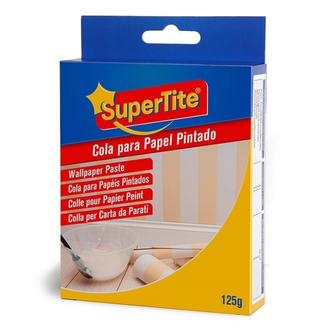 Supertite - COLA PAPEL PINTADO, Estuche 125 g
