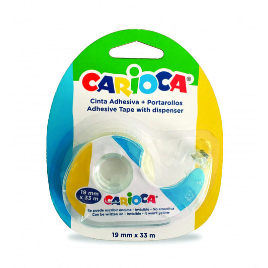 Carioca - CINTA ADHESIVA CON PORTAROLLOS