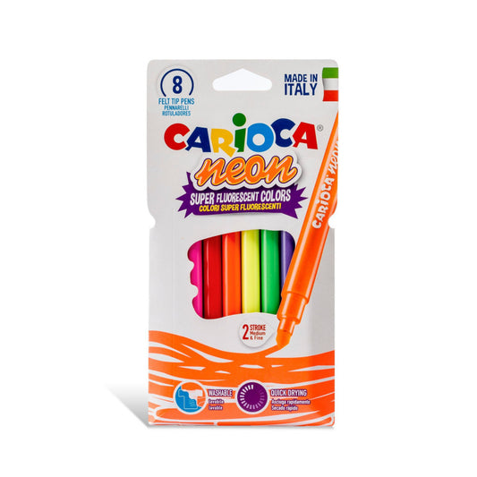 Carioca - Rotuladores Neon - 8 Uds - Zhibo