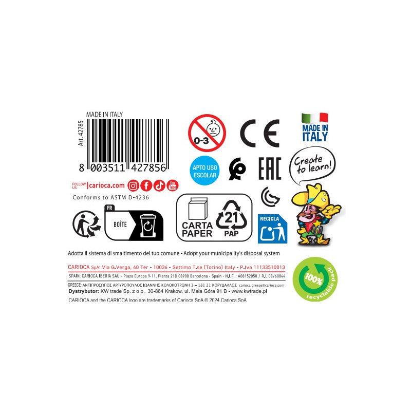 Carioca - Rotuladores Neon - 8 Uds - Zhibo