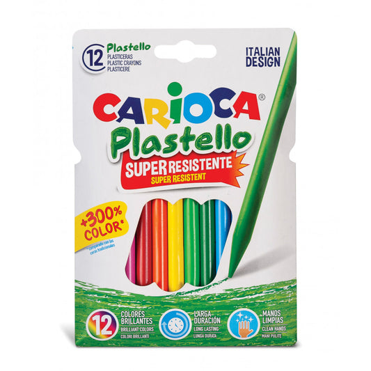 Carioca - Plasticeras Resistentes Plastello - 12 Uds