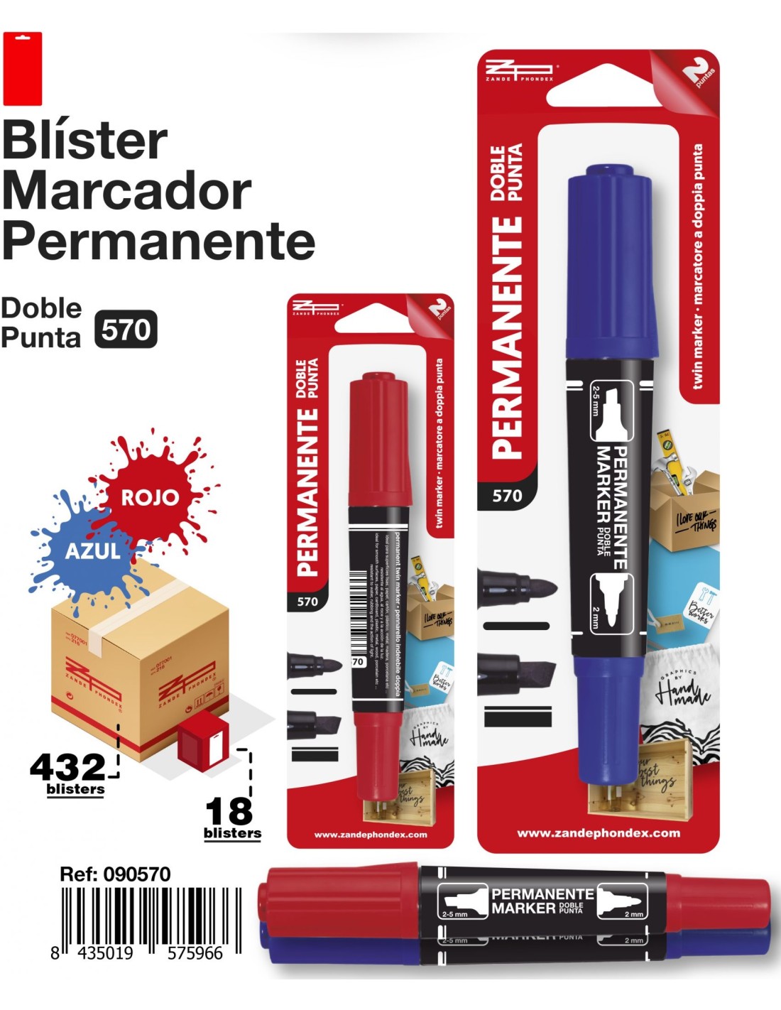 Zp - PERMANENTE DOBLE PUNTA NEGRO 575