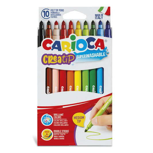 Rotuladores Punta Media Creatip - 10 Uds - Zhibo