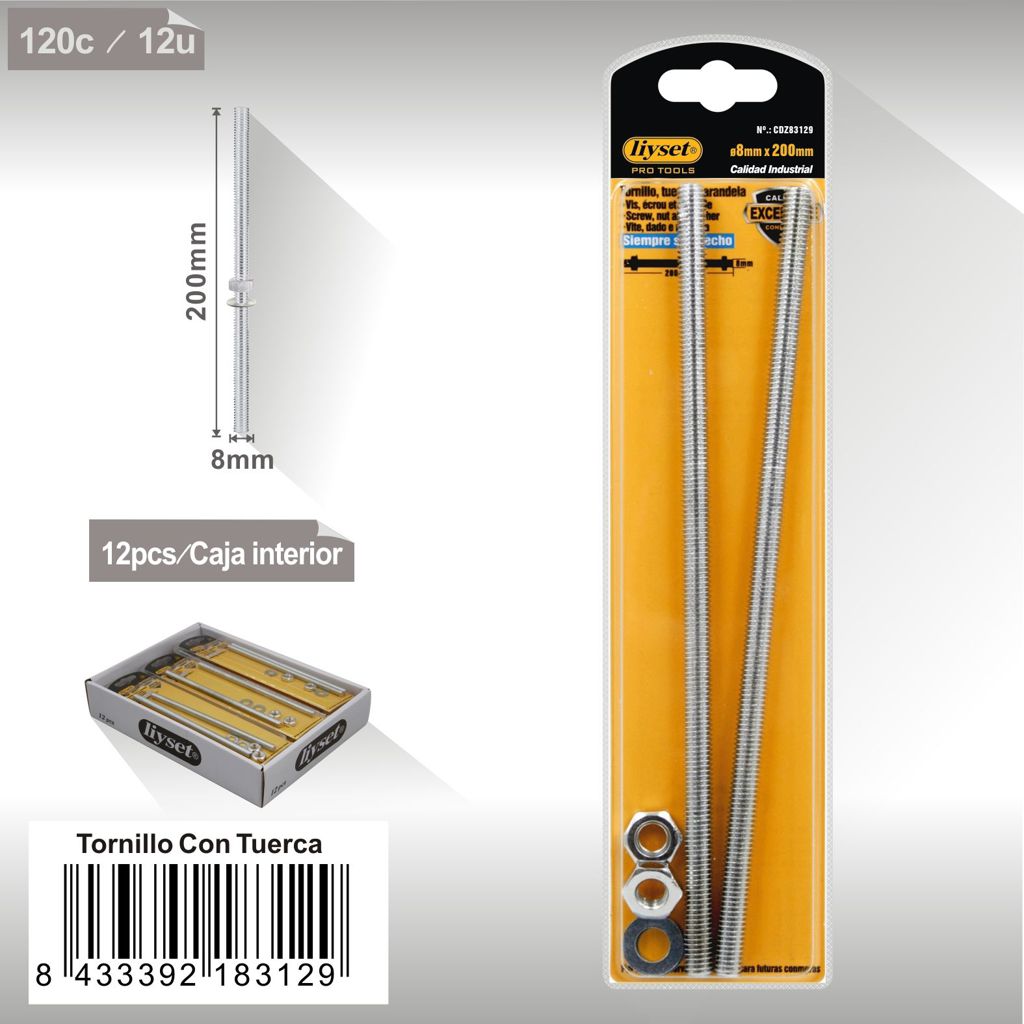 Liyset - Tornillo Hexagonal 6 x 50mm