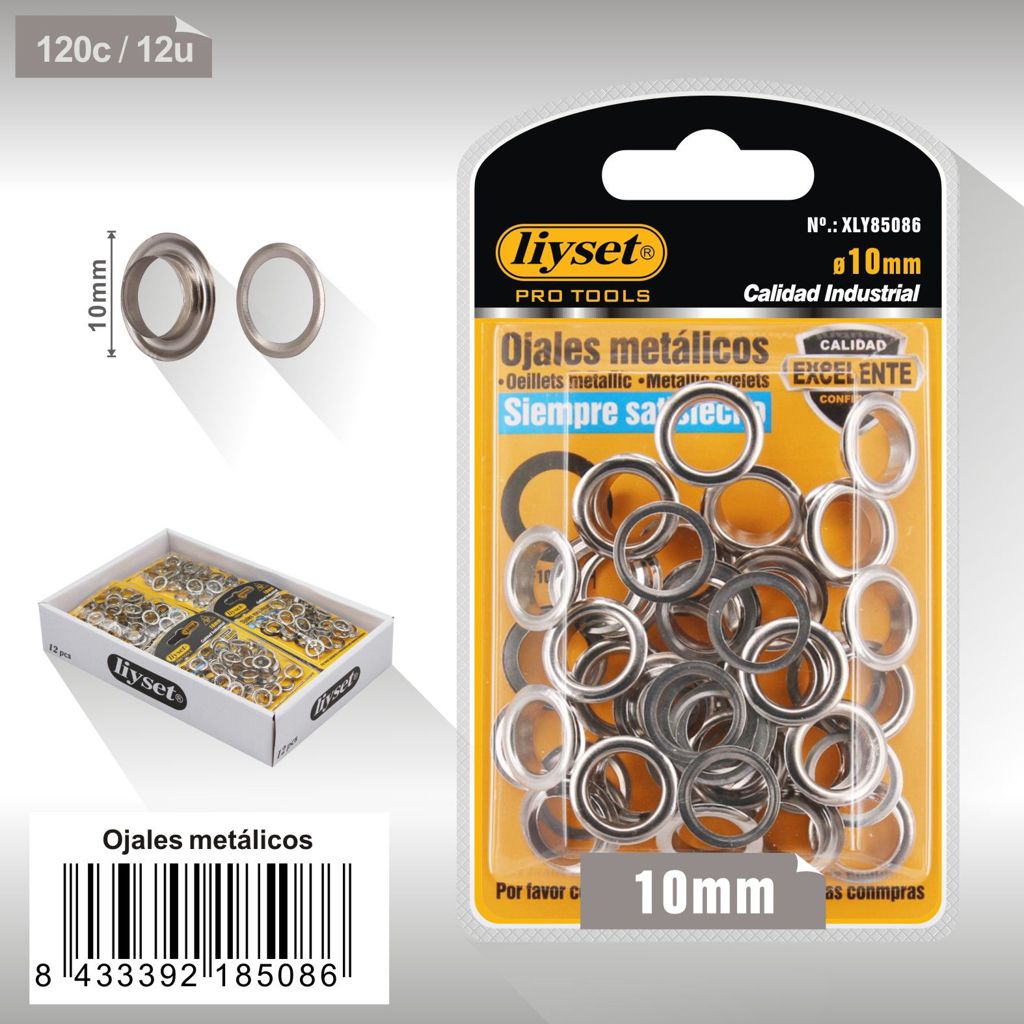 Liyset - Ojales Metálicos 10mm