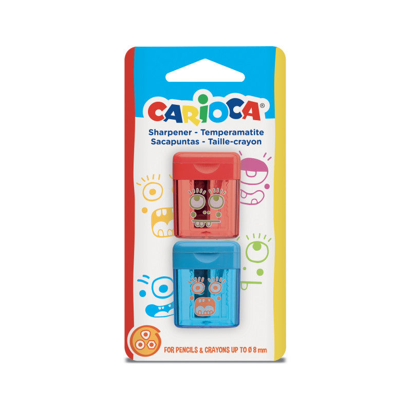 Carioca - Sacapuntas 1 Agujero con Depósito - 2 Uds